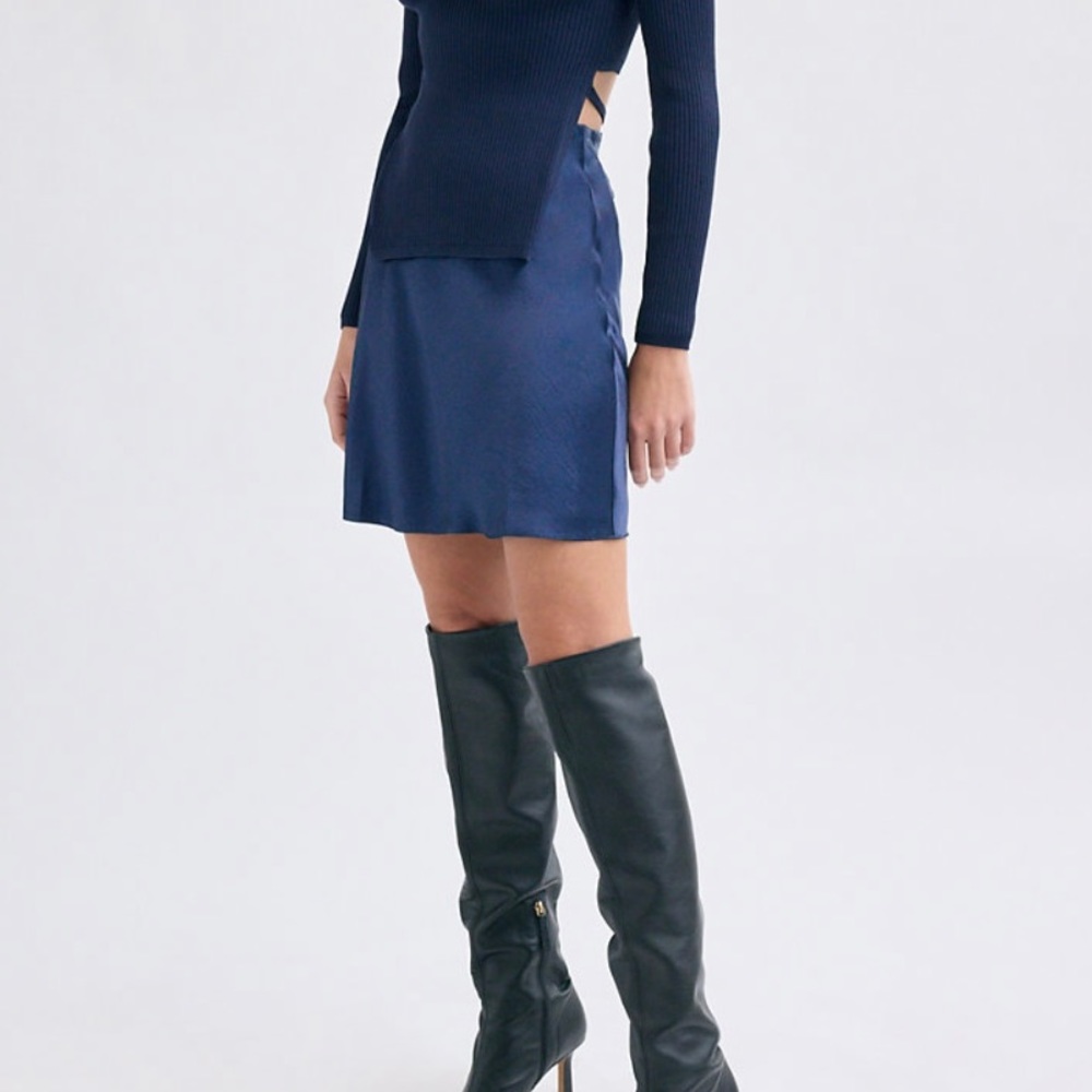 Aritzia Mini Slip Skirt